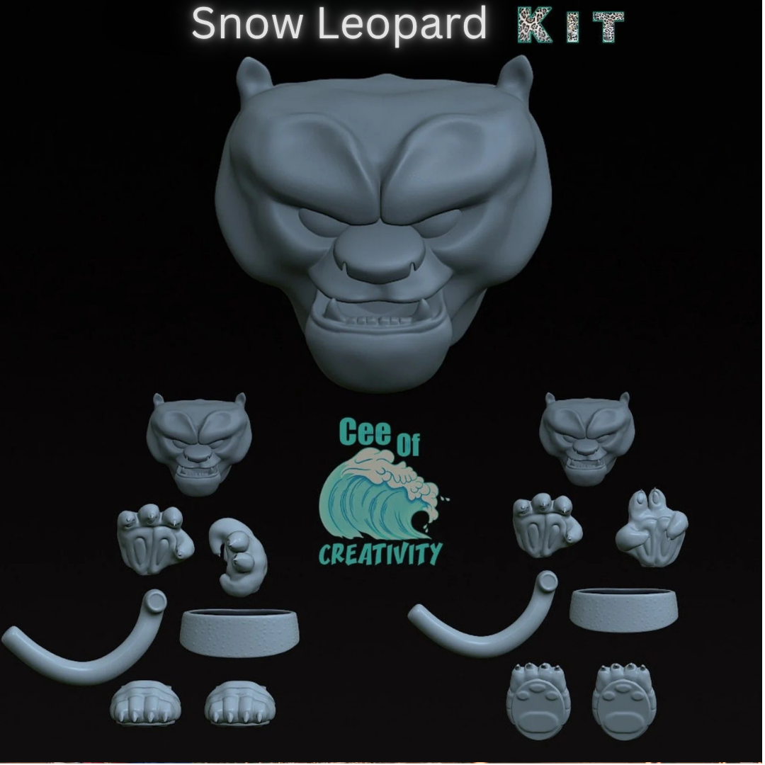 Custom Snow Leopard Figure Kit