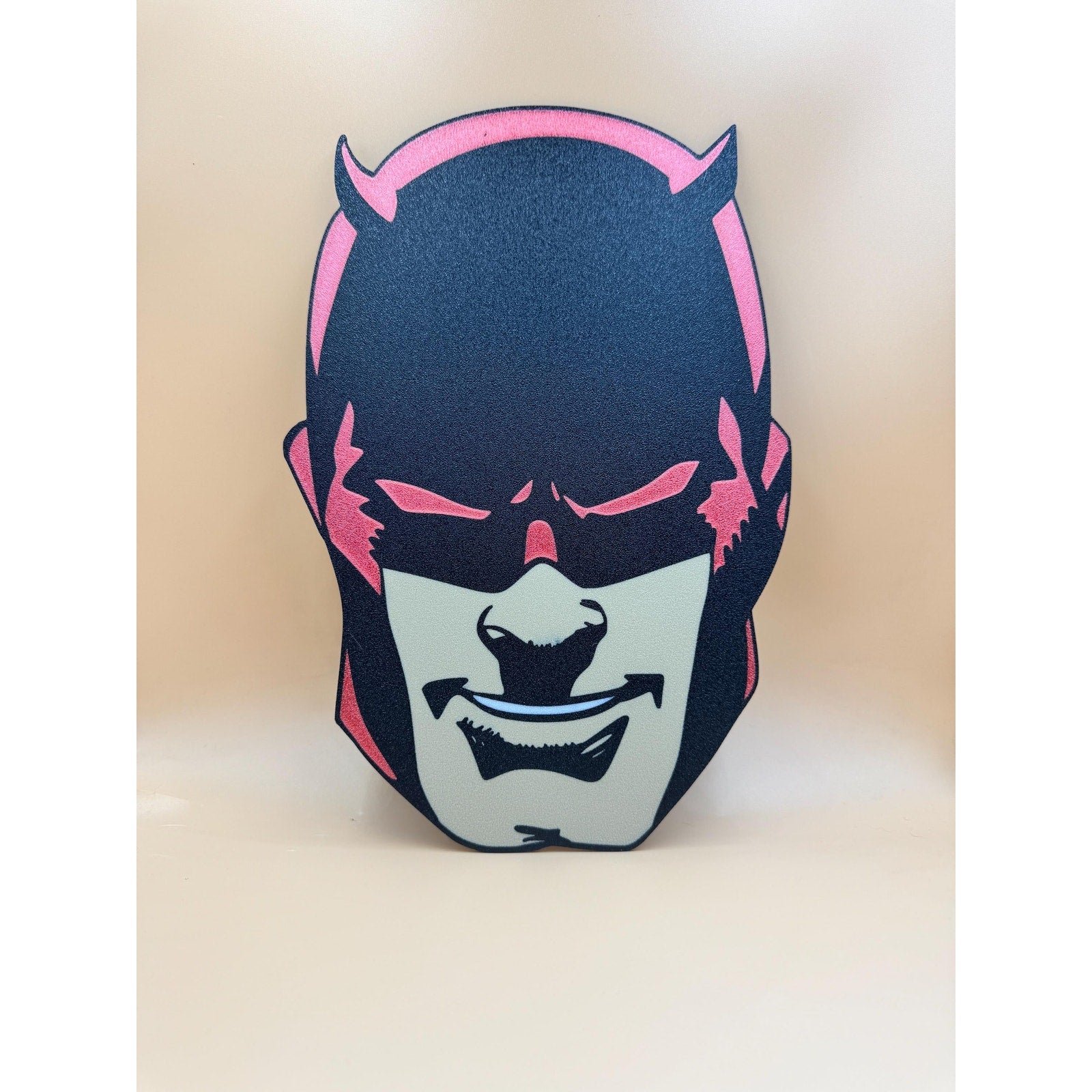 3D Printed Hero Head Wall Art, Comic Inspired Mask Display, Superhero Wall Decor, Geek Room Decor, Collector Gift, 3D Printed Wall Sculpt