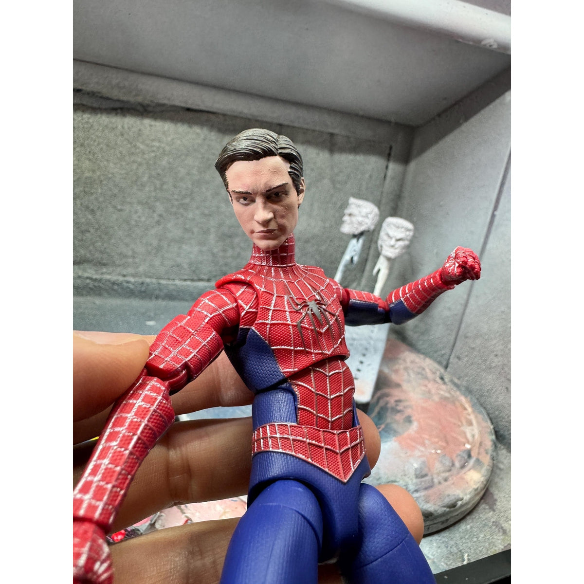 Spider 1 Head Sculpt, Custom Action Figure Accessory