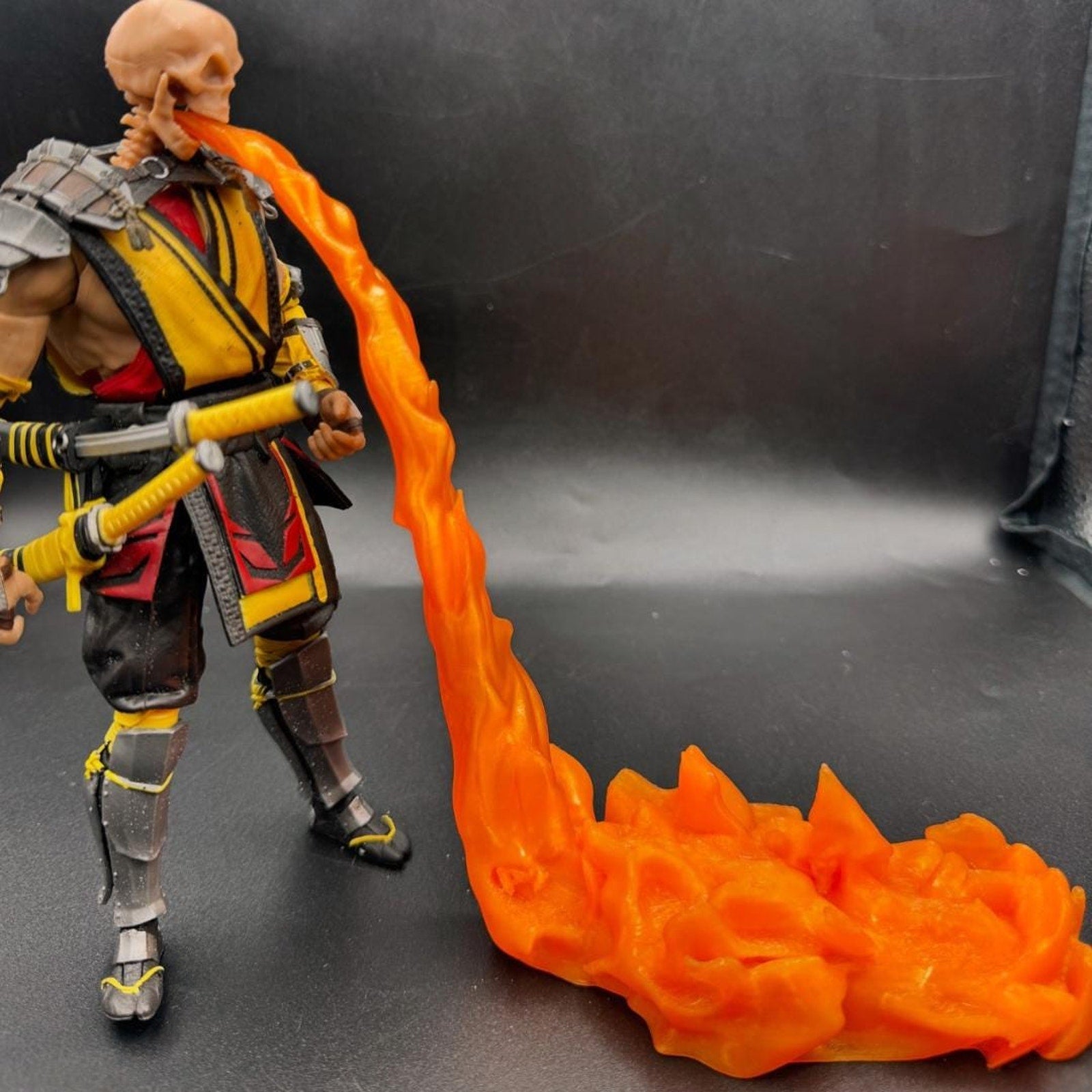 Shooting Flames Effect, Action Figure Display Prop for Dioramas