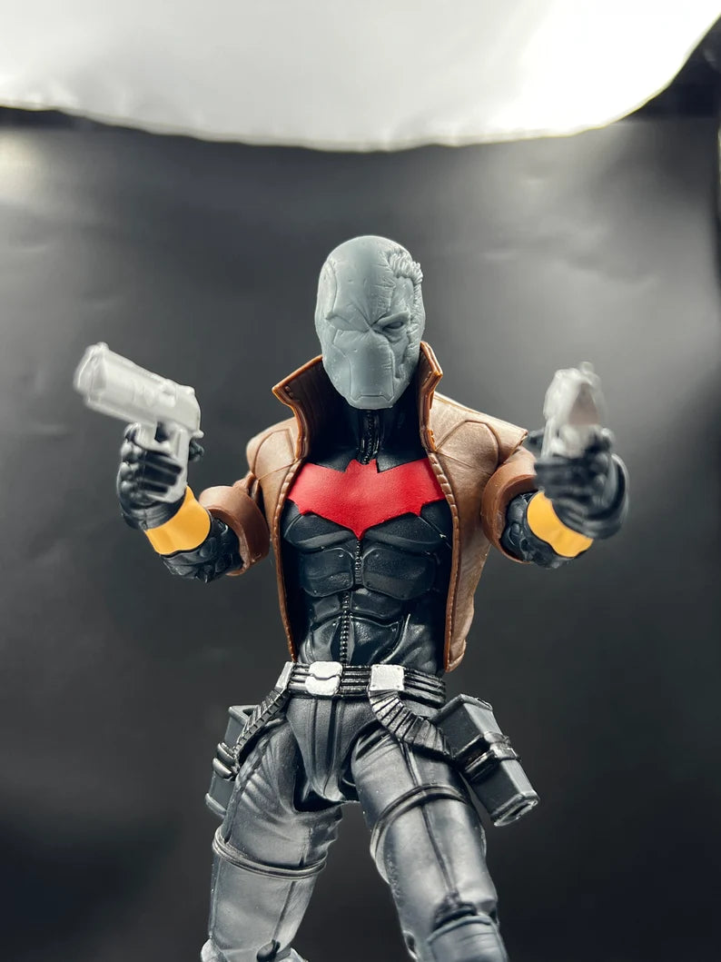 Custom Multiverse Red Mask Damaged Action Figure Head