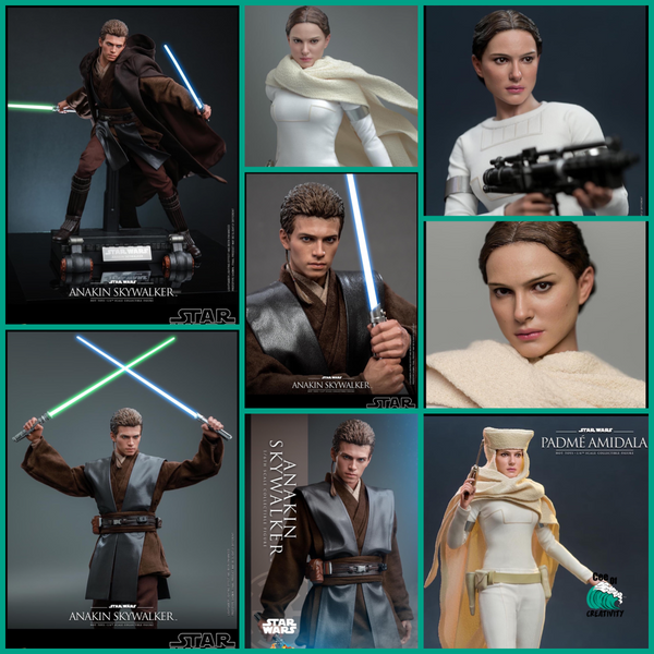 Hot Toys 1/6 Scale Star Wars Attack Of The Clones Padme Amidala And Anakin Skywalker Official Images And Pre Order
