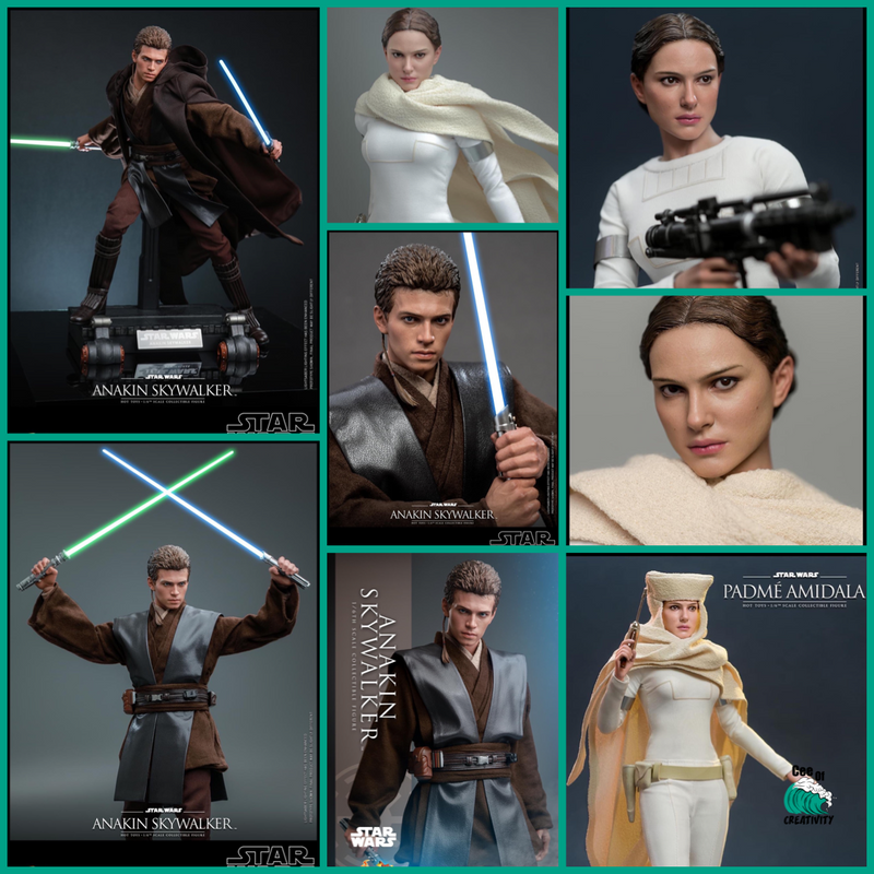 Hot Toys 1/6 Scale Star Wars Attack Of The Clones Padme Amidala And Anakin Skywalker Official Images And Pre Order