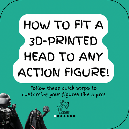 How to Fit a Hollow 3D-Printed Head to Any Action Figure Body