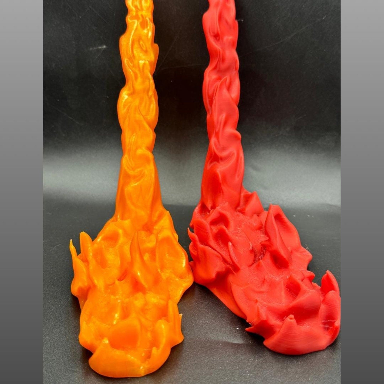 Custom 3D-Printed Shooting Flames Accessory 1/12 and 1/10 Scale Fire Effect Action Figure Display Prop for Dioramas & Toy Photography