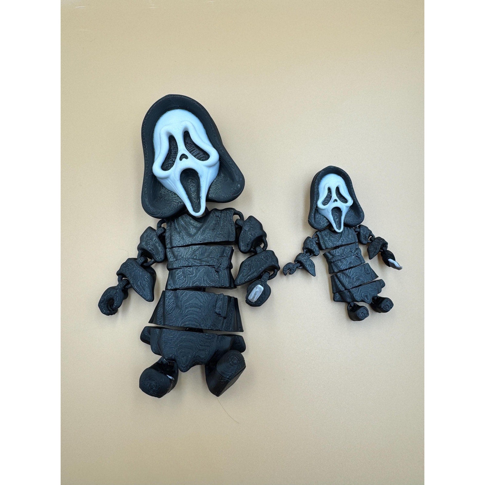 Horror Inspired Flexi Figures – Articulated 3D Printed Horror Icons – Poseable Creepy Monsters – Flexi Horror Toy – Spooky Desk Collectible
