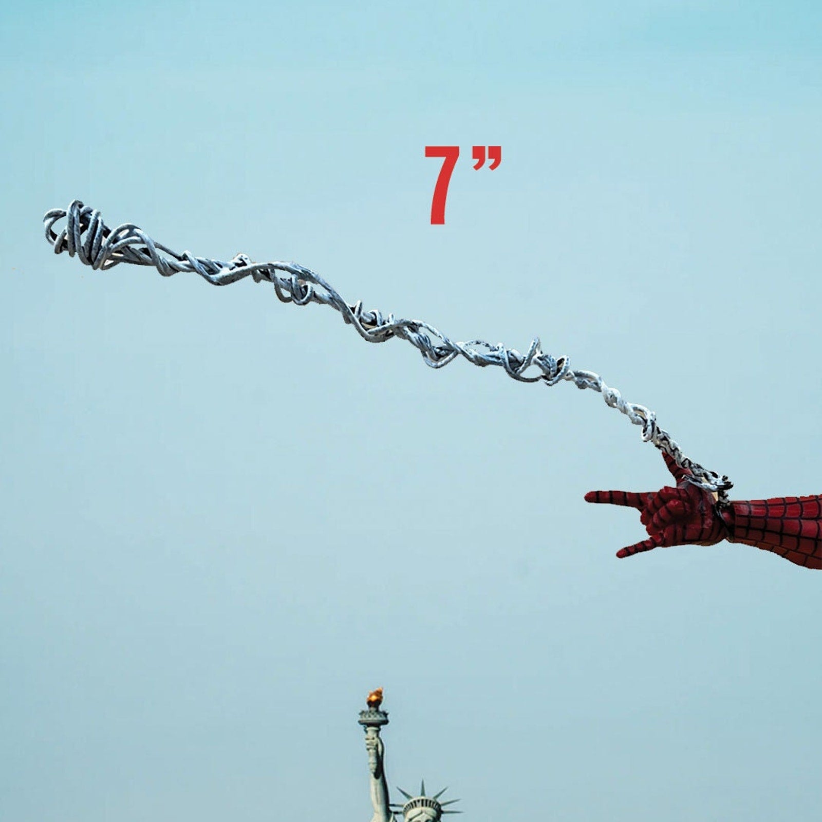 4 Pack Of Custom, Legends Scale, Super Posable, Comic Styled Webbing, 1/12 and 1/10 Scale Action Figure Accessories, Spider Webs, Wired Webs