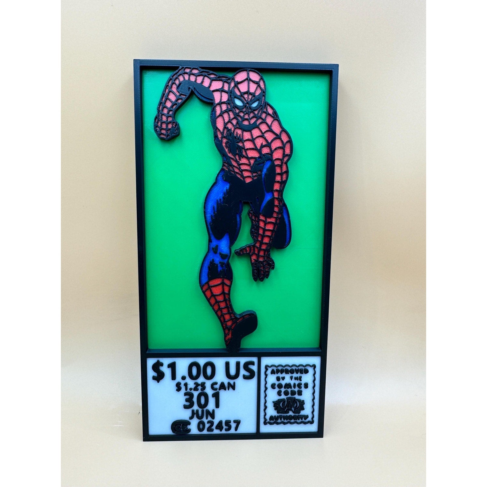 3D Printed Corner Box, Hero-Inspired Display Décor, Comic-Themed Collectible Shelf Accent, Decorative Display Piece for Collectors, HeroBox