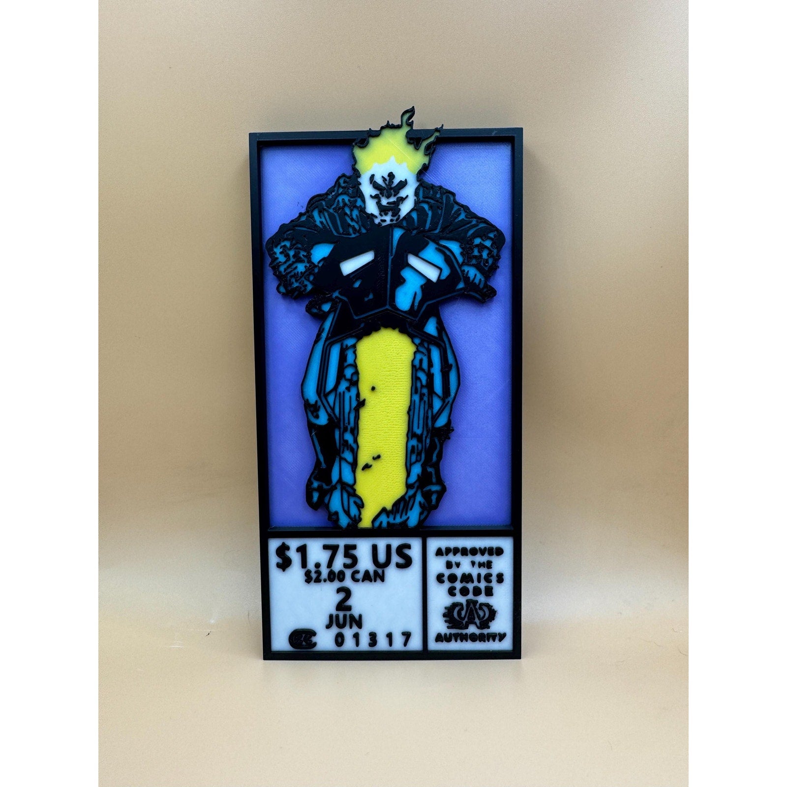 3D Printed Corner Box, Hero-Inspired Display Décor, Comic-Themed Collectible Shelf Accent, Decorative Display Piece for Collectors, HeroBox