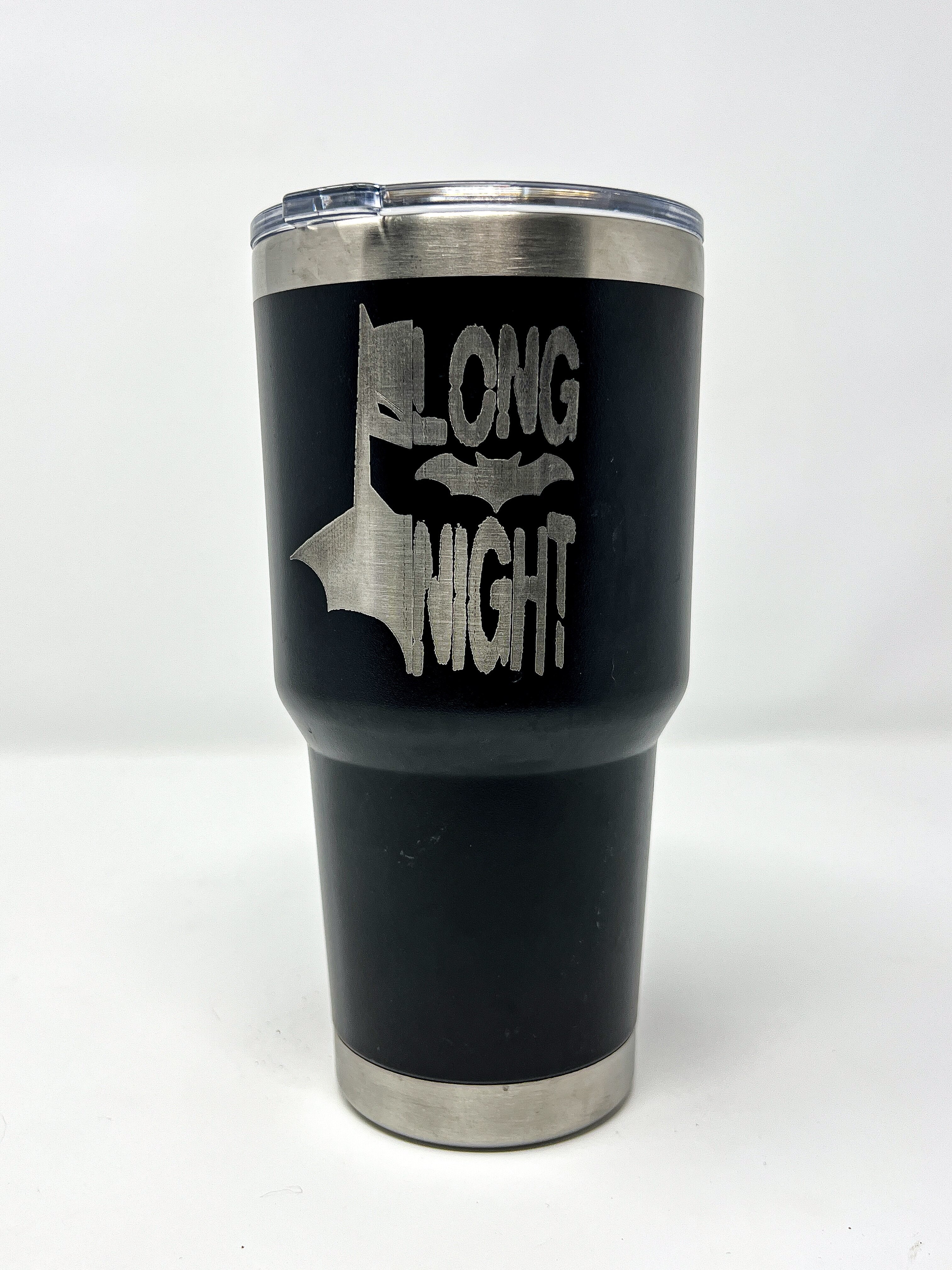 Long Night design tumbler
