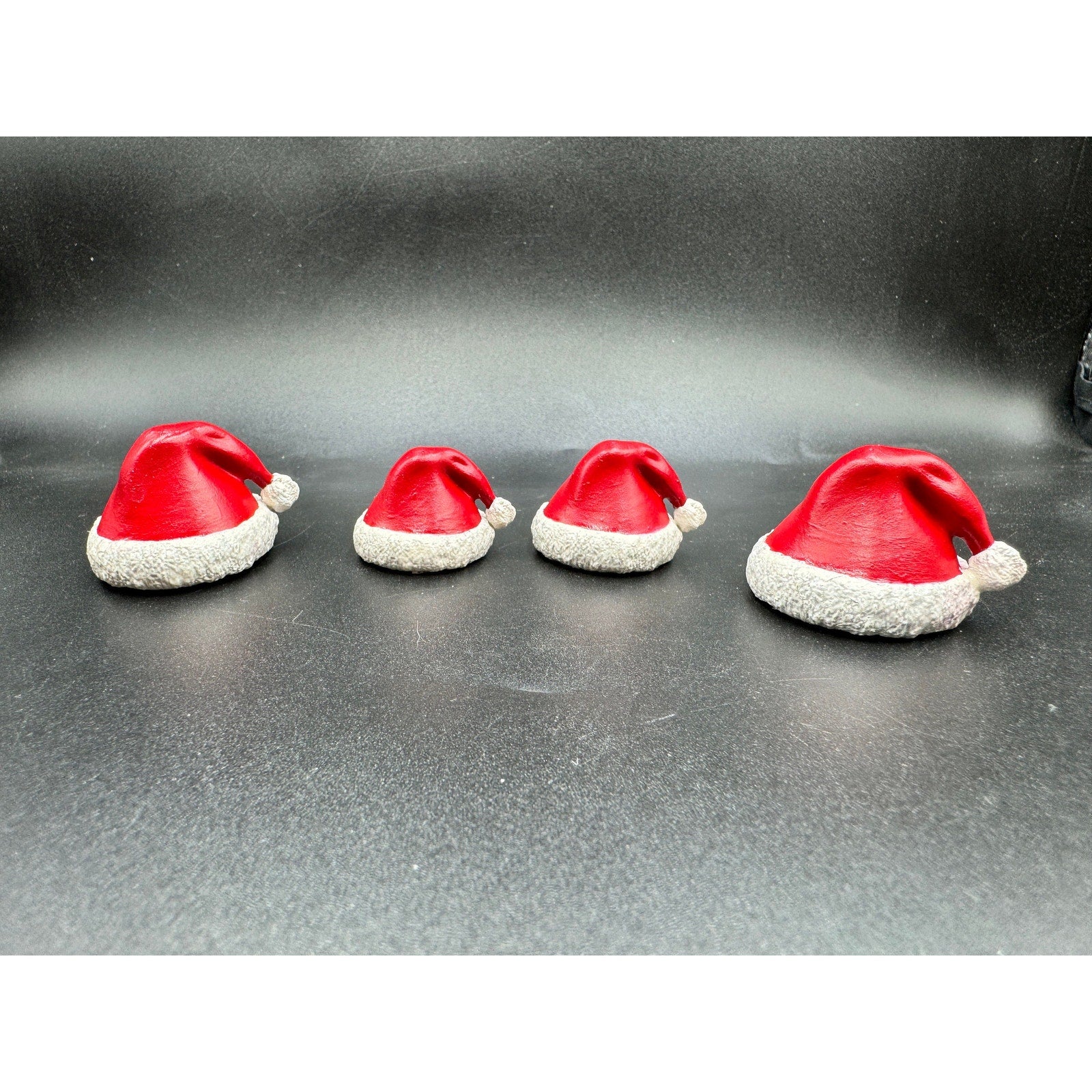Santa Hats for Action Figures, 1/12 and 1/10 Scale Accessories, 3d Printed Santa Hat Variety Pack, Action Figure Accessories for Toys, Xmas