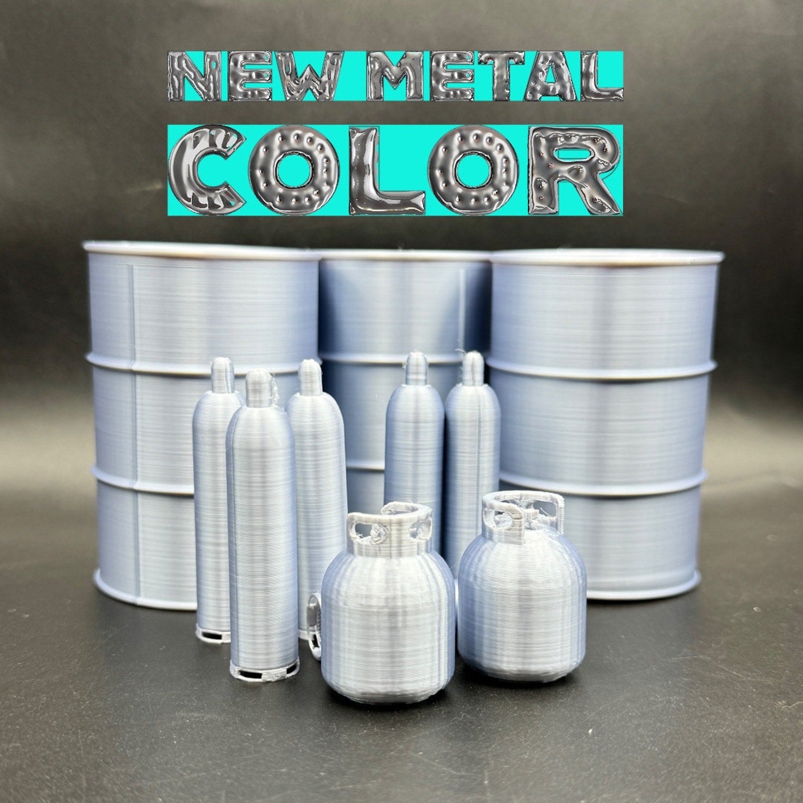 Action Figure 1/12 and 1/10 Scale Accessories 3d Printed Variety Pack Wave 1 Crates, Boxes, Oil Barrels, Action Figure Accessories for Toys