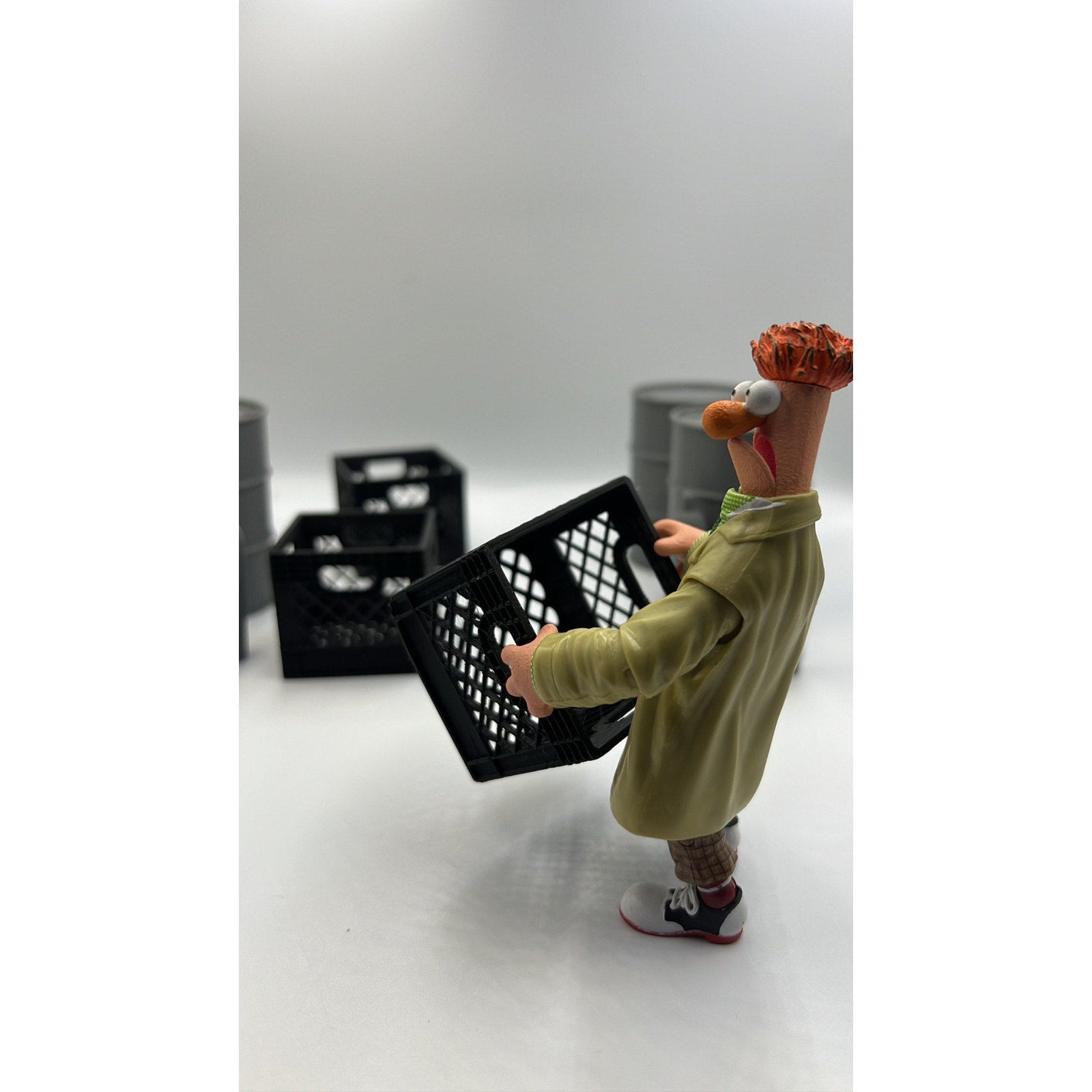 Action Figure 1/12 and 1/10 Scale Accessories 3d Printed Variety Pack Wave 1 Crates, Boxes, Oil Barrels, Action Figure Accessories for Toys