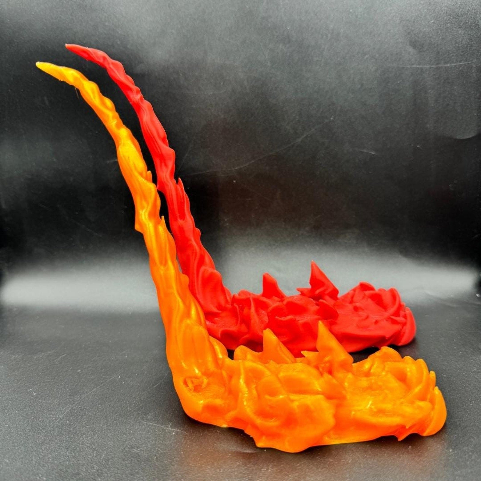 Custom 3D-Printed Shooting Flames Accessory 1/12 and 1/10 Scale Fire Effect Action Figure Display Prop for Dioramas & Toy Photography