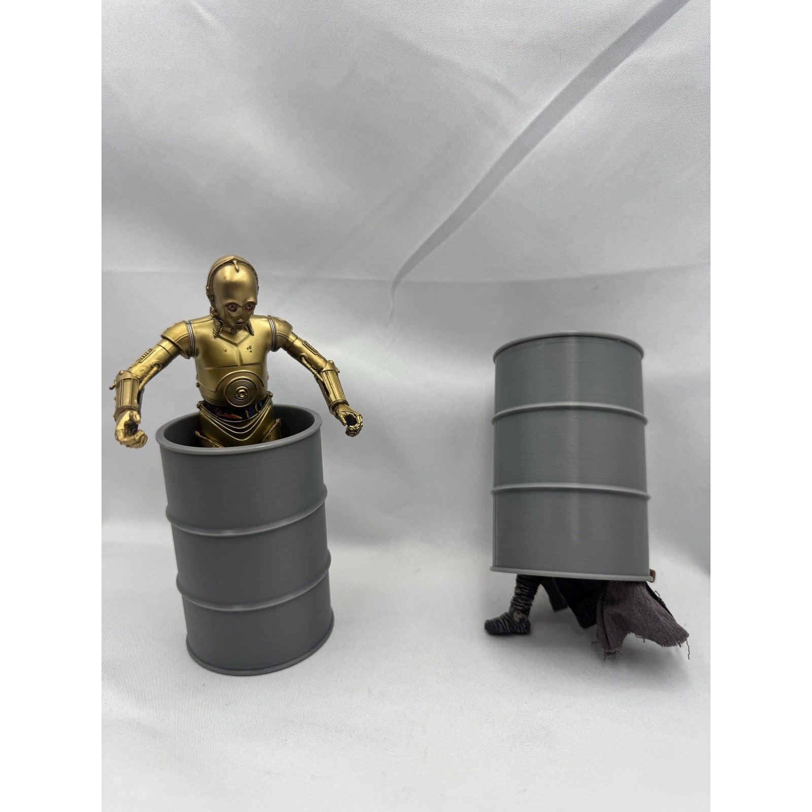 Action Figure 1/12 and 1/10 Scale Accessories 3d Printed Variety Pack Wave 1 Crates, Boxes, Oil Barrels, Action Figure Accessories for Toys