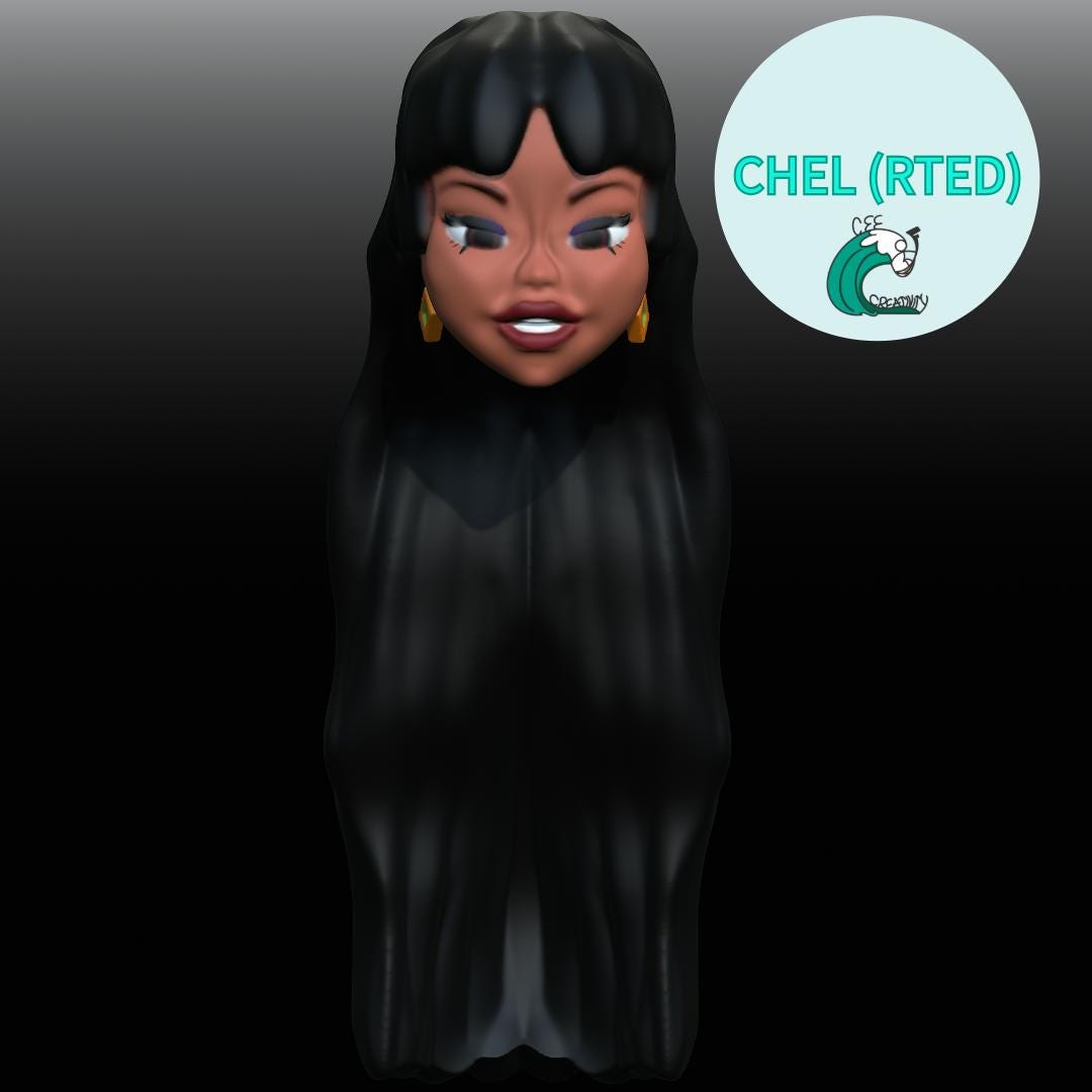 Cartoon Girl Head