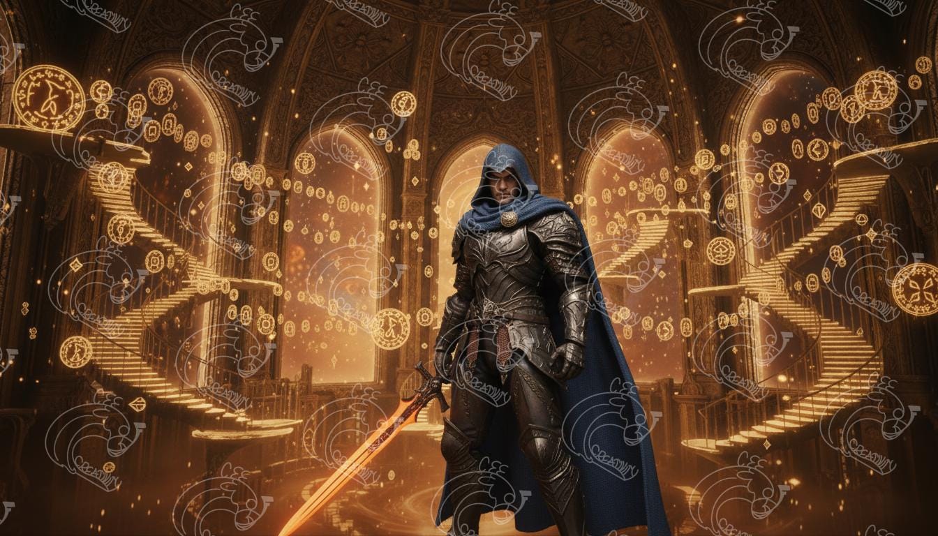 Fantasy gothic city diorama backdrop for action figures