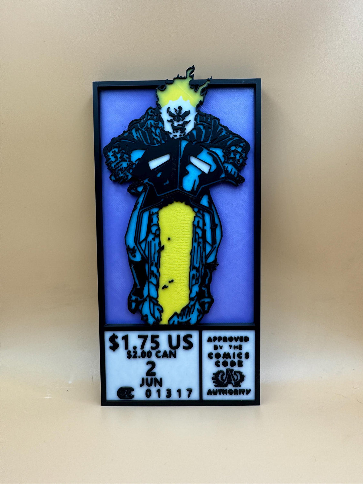 Flame Biker Comic Corner Box