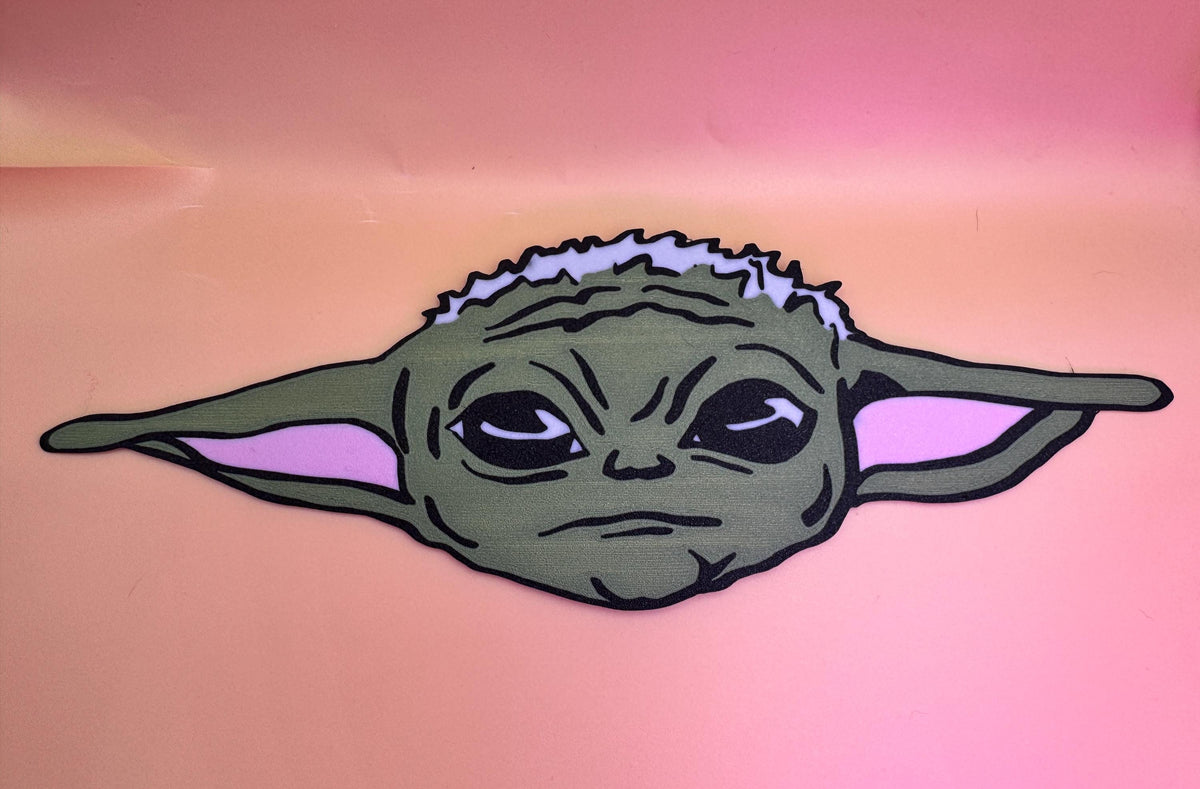 Little Green Child Hero Head Wall Art