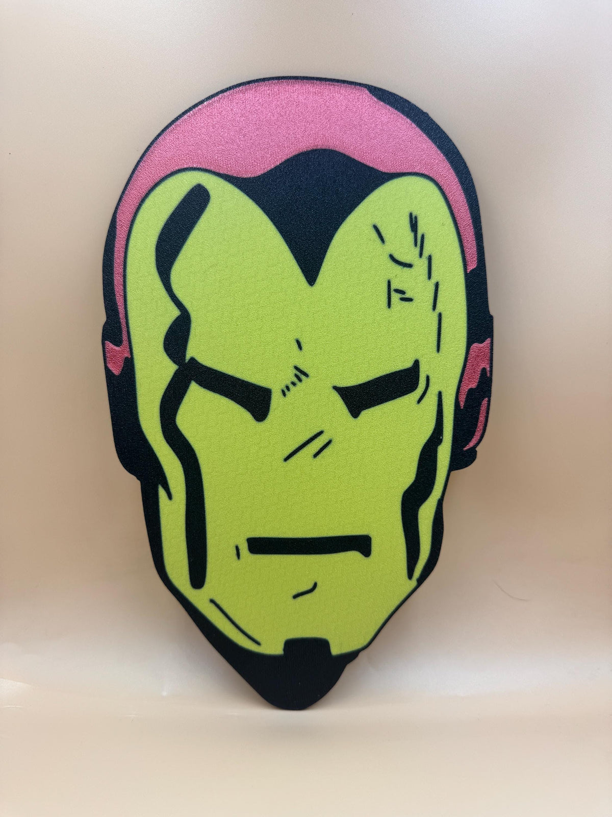Metal Defender Hero Head Wall Art