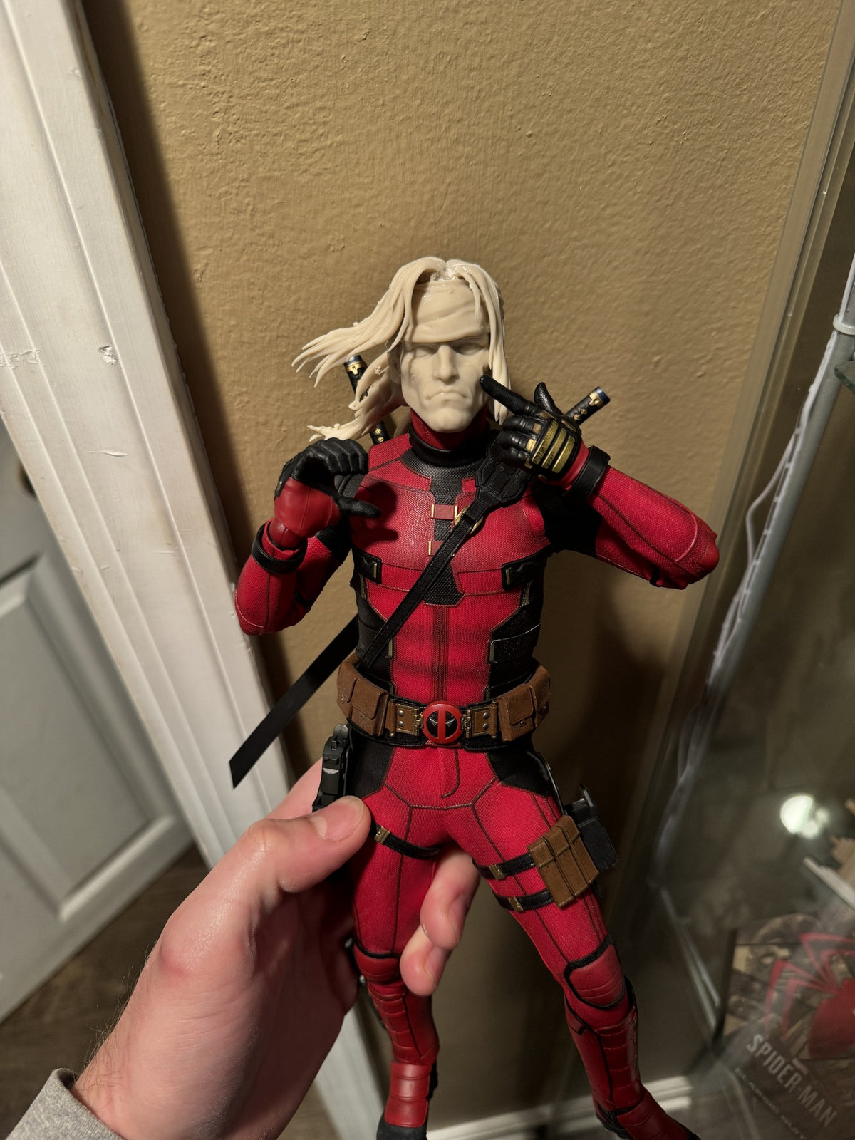 Arcade Grappler Head Sculpt, Custom Action Figure Accessory