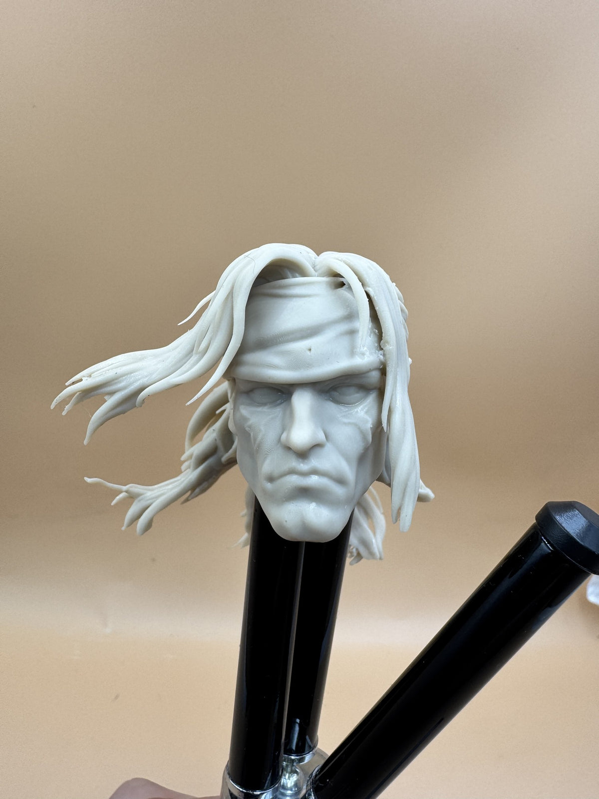 Arcade Grappler Head Sculpt, Custom Action Figure Accessory