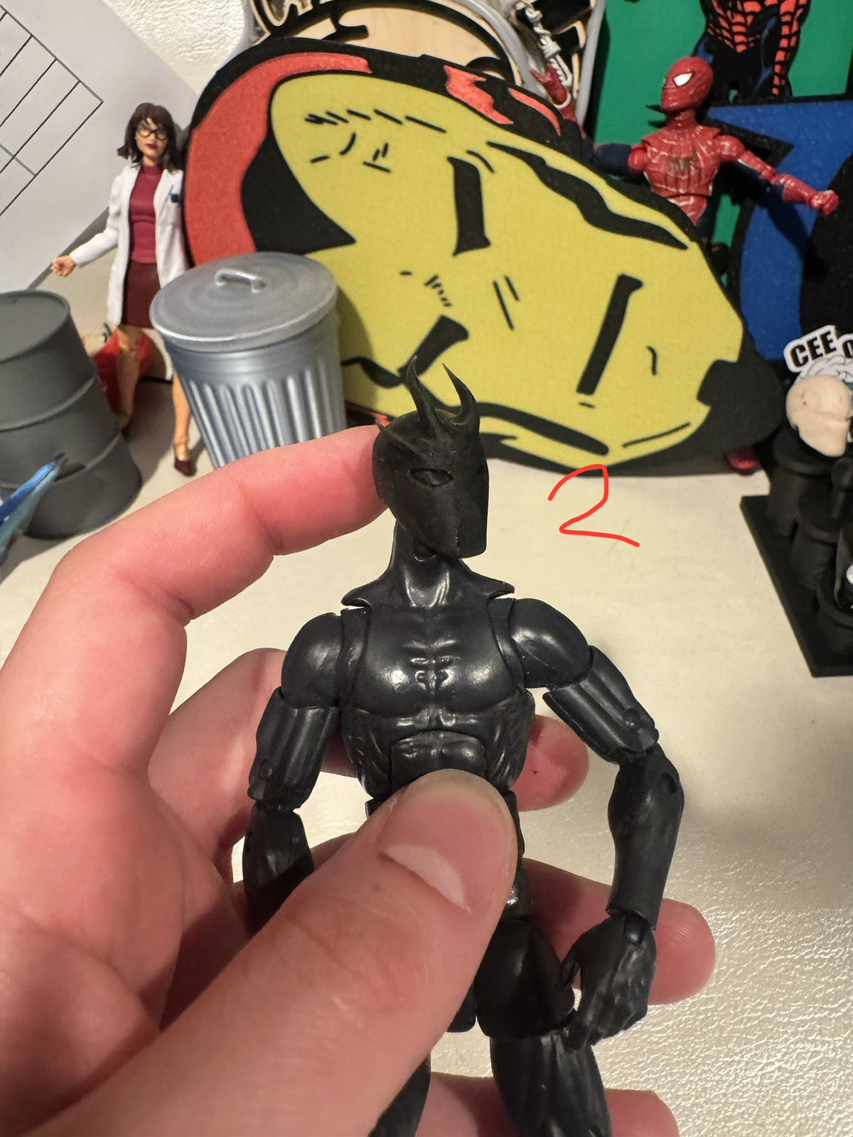 Galaxy Within Alien Head Sculpt, Custom Action Figure Accessory