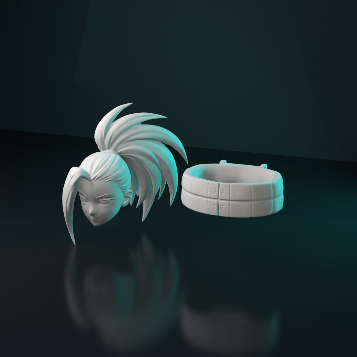 Custom maker hero head and belt kit, 3D printed