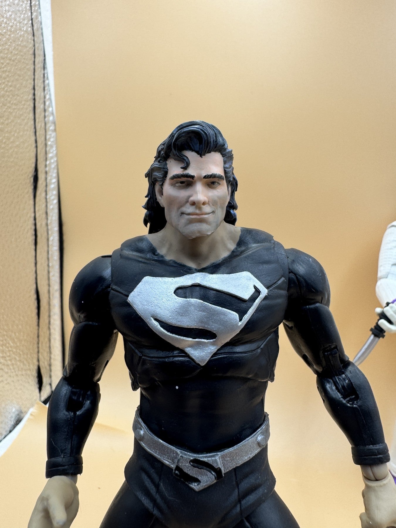 Hand painted Solar Man head sculpt on a figure