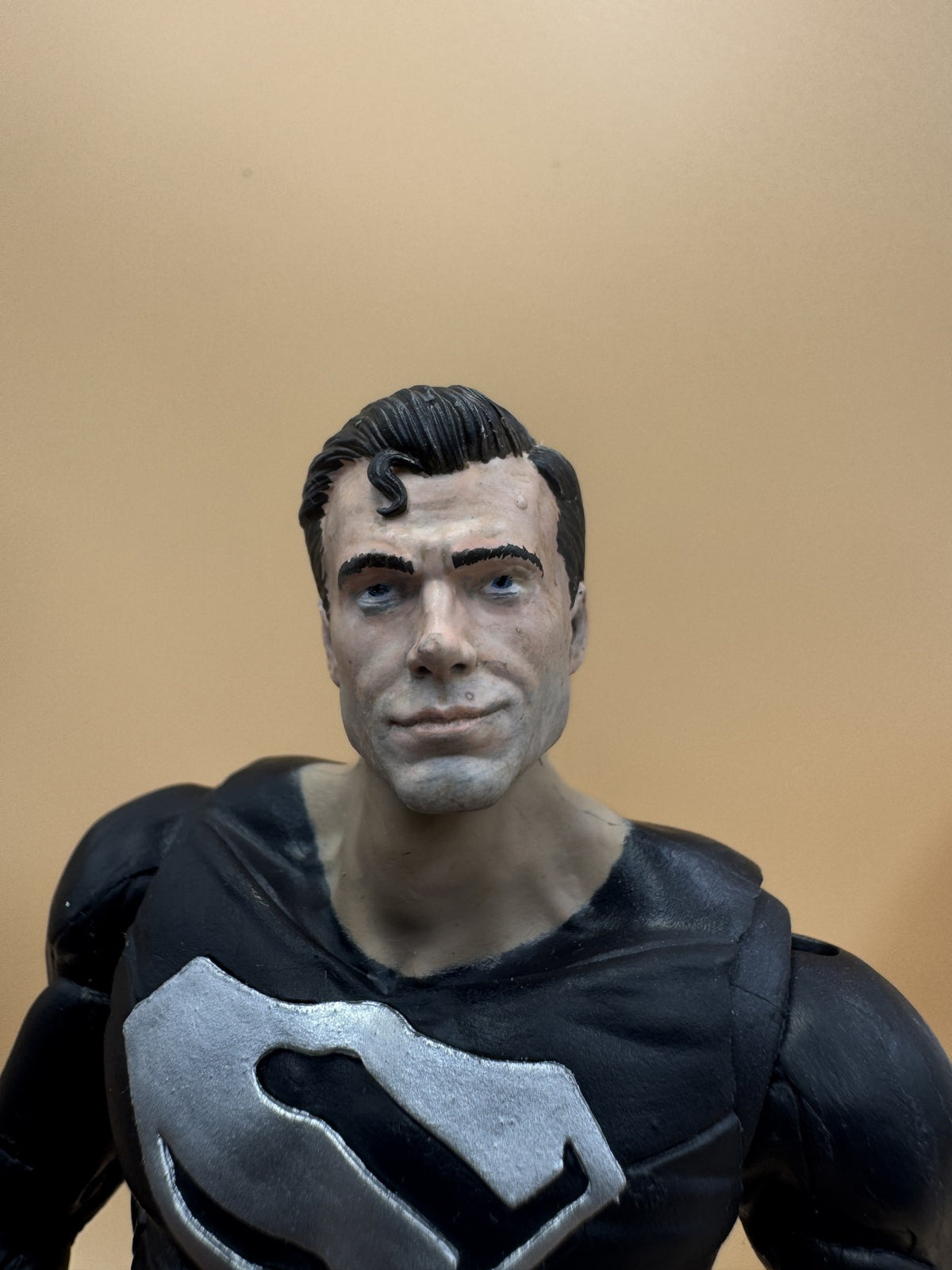 Solar Man realistic head, hand painted close up
