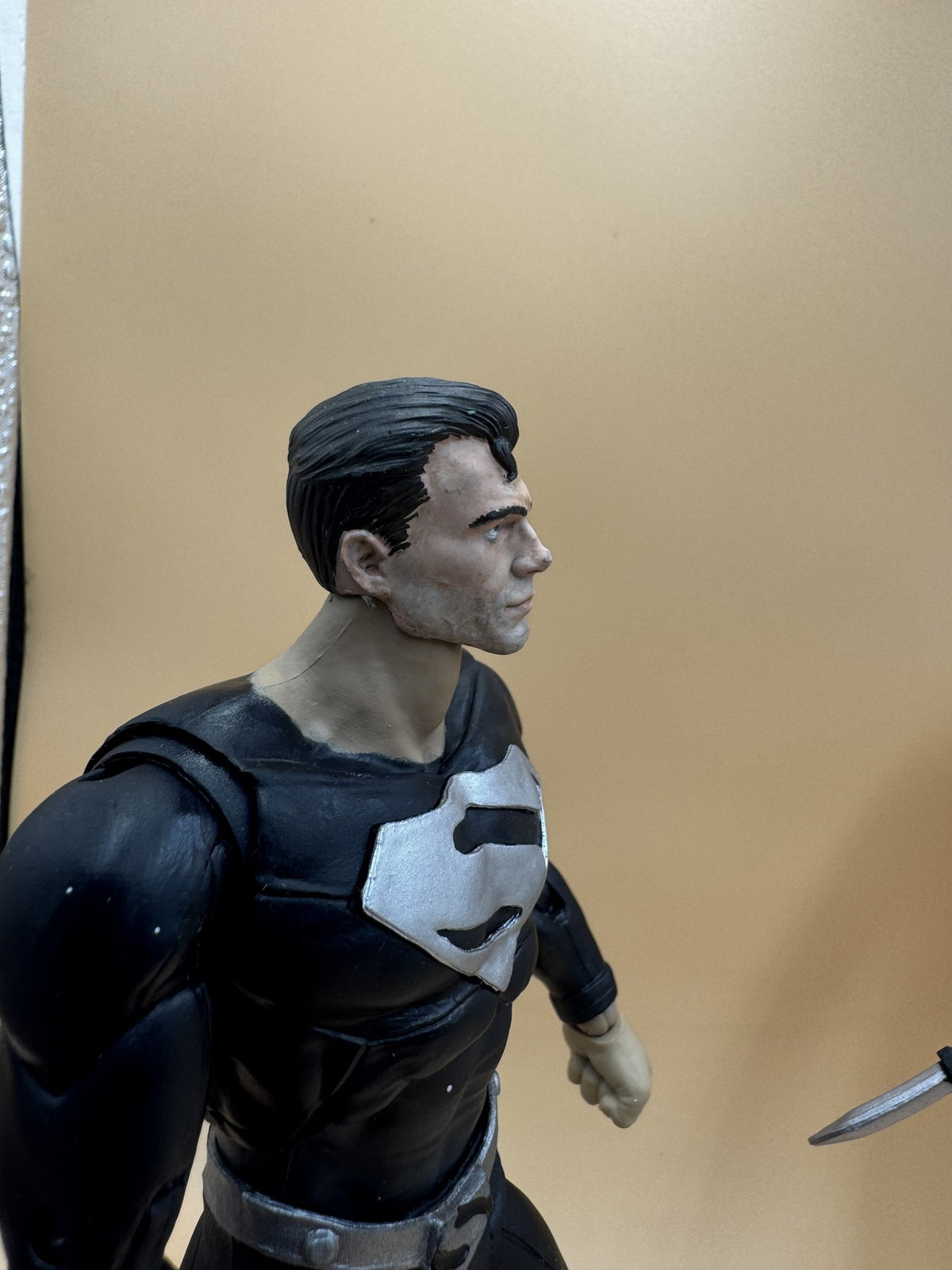 Solar Man realistic head, right side