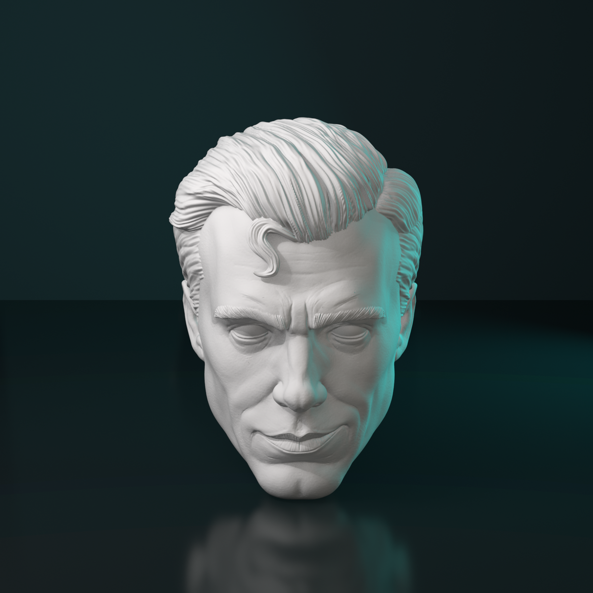 Steelborn head sculpt, front