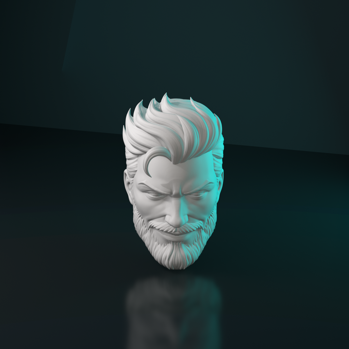 Tide King Head Sculpt