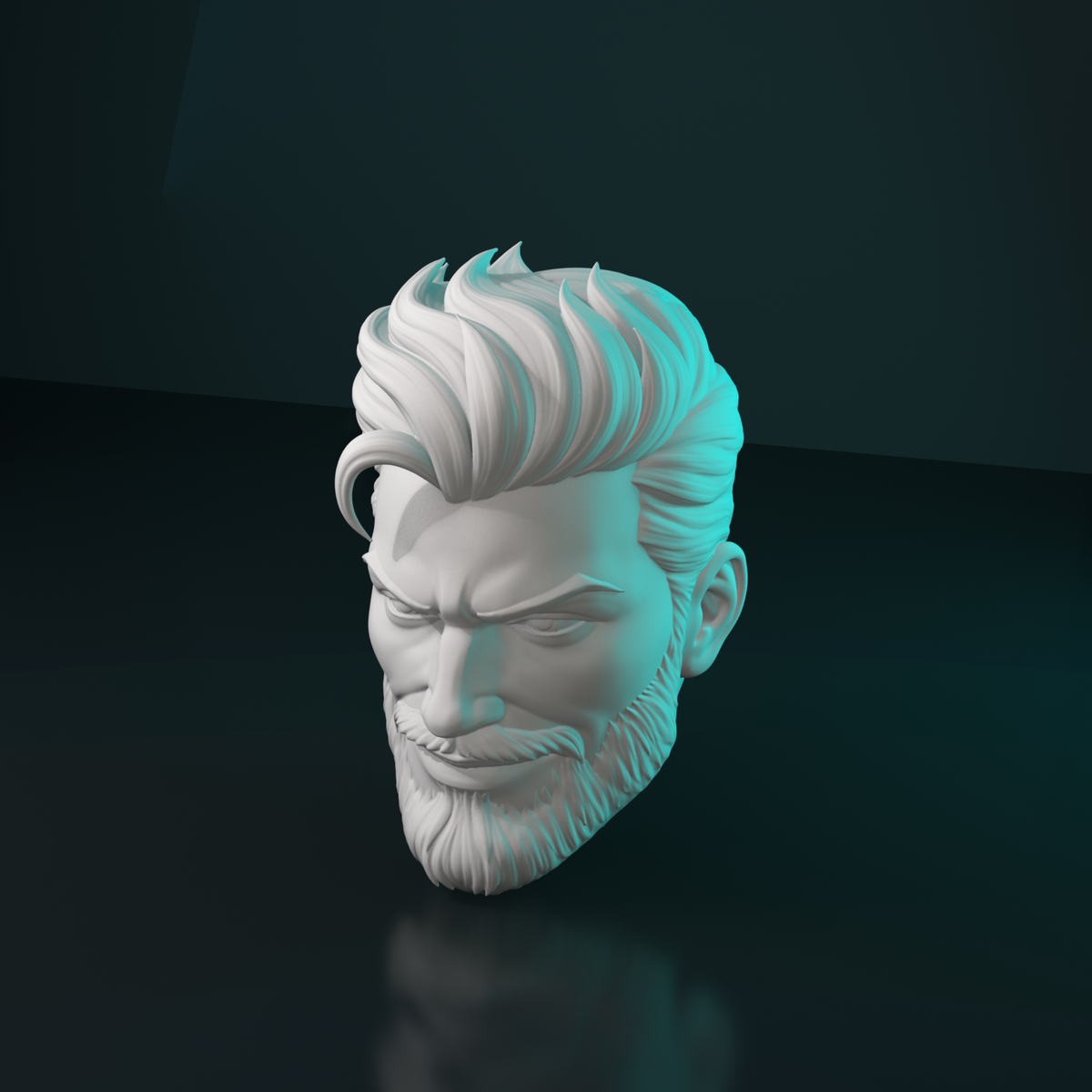 Tide King Head Sculpt