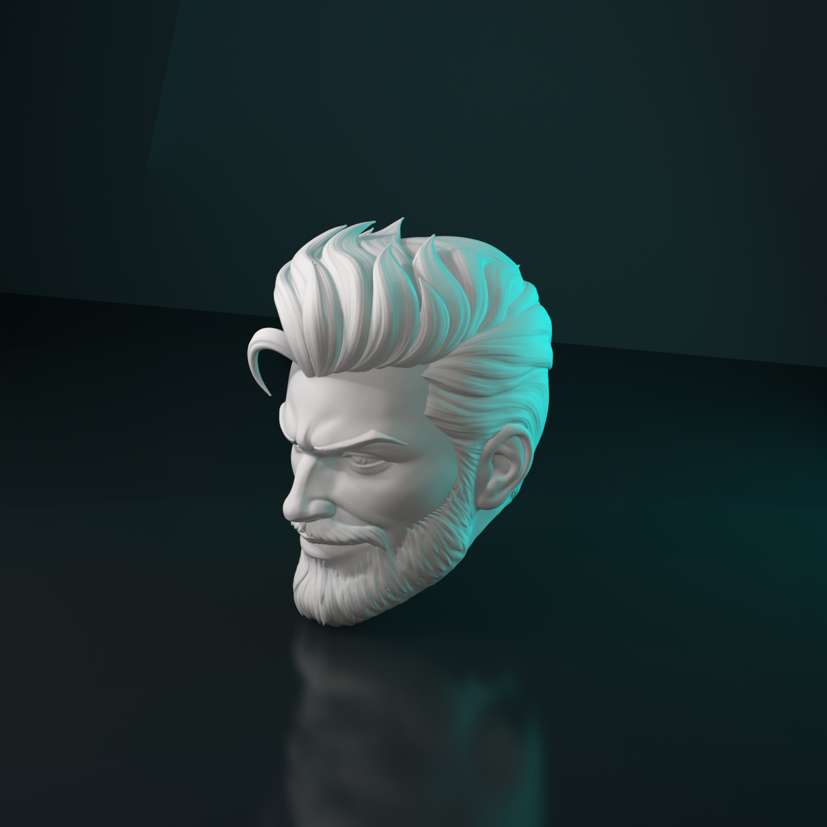 Tide King Head Sculpt